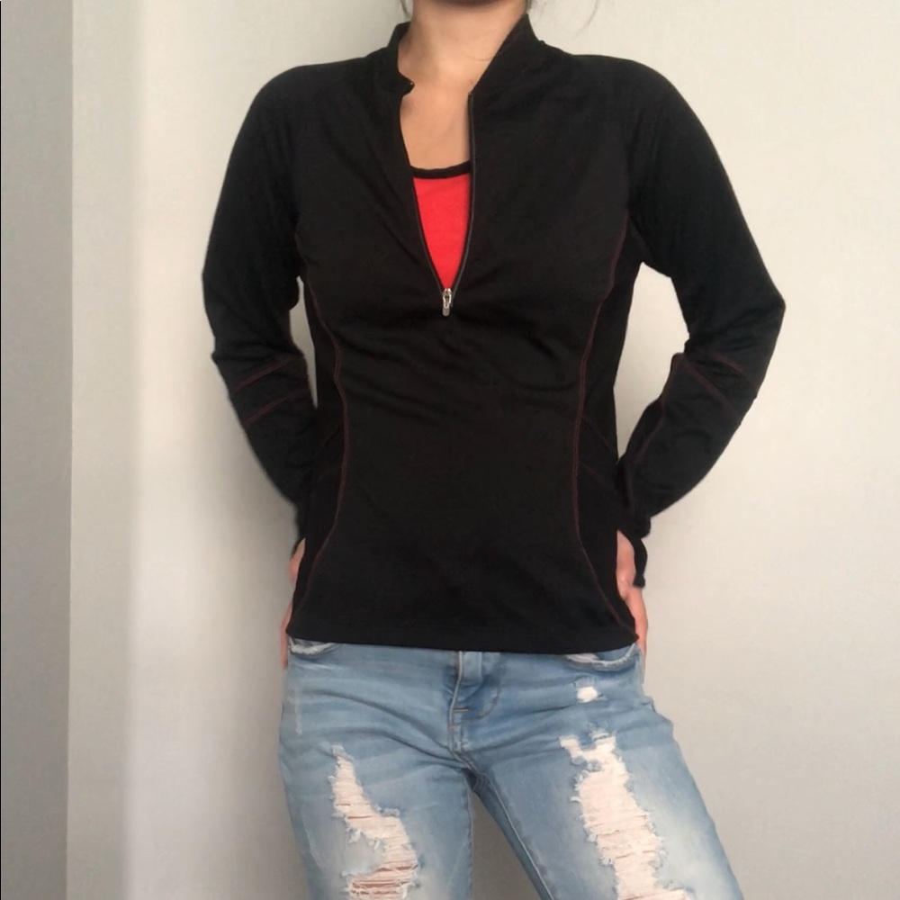 Nike sphere dry red and black athletic jacket